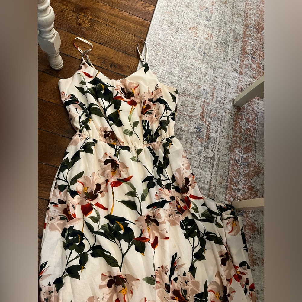 Beautiful cream maxi dress